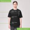 Футболка унисекс KRIS, 100% хлопок, 150 гр., черная, размер XL (Изображение 6)