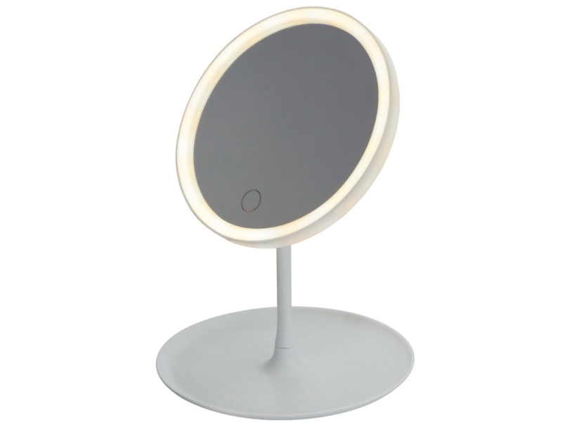 Косметическое зеркало с LED-подсветкой Beautific, белый (Изображение 12)