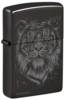 Зажигалка ZIPPO Big Cat с покрытием High Polish Black, латунь/сталь, черная, глянцевая, 38x13x57 мм (Изображение 1)