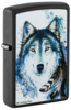 Зажигалка ZIPPO Feed the Good Wolf с покрытием Black Matte, латунь/сталь, черная,матовая,38x13x57 мм (Изображение 1)