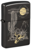 Зажигалка ZIPPO Western с покрытием High Polish Black, латунь/сталь, черная, глянцевая, 38x13x57 мм (Изображение 1)