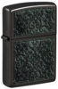 Зажигалка ZIPPO Pattern с покрытием High Polish Black, латунь/сталь, черная, глянцевая, 38x13x57 мм (Изображение 1)