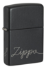 Зажигалка ZIPPO Classic с покрытием Black Matte, латунь/сталь, черная, матовая, 38x13x57 мм (Изображение 1)