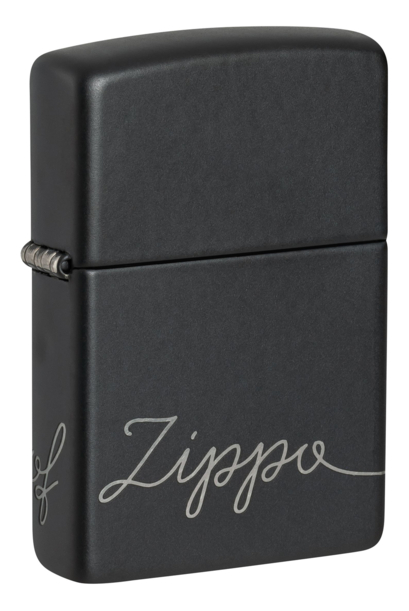 Зажигалка ZIPPO Classic с покрытием Black Matte, латунь/сталь, черная, матовая, 38x13x57 мм (Изображение 1)