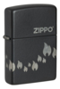 Зажигалка ZIPPO Classic с покрытием Black Matte, латунь/сталь, черная, матовая, 38x13x57 мм (Изображение 1)