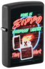 Зажигалка ZIPPO Classic с покрытием Black Matte, латунь/сталь, черная, матовая, 38x13x57 мм (Изображение 1)
