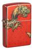 Зажигалка ZIPPO Dragon Design с покрытием 540 Tumbled Brass, латунь/сталь, разноцветная, 38x13x57 мм (Изображение 1)