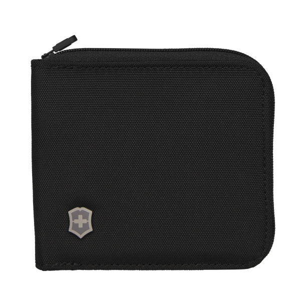 Бумажник VICTORINOX TA 5.0 Zip-Around Wallet с RFID защитой, чёрный, нейлон, 11x1x10 см (Изображение 1)