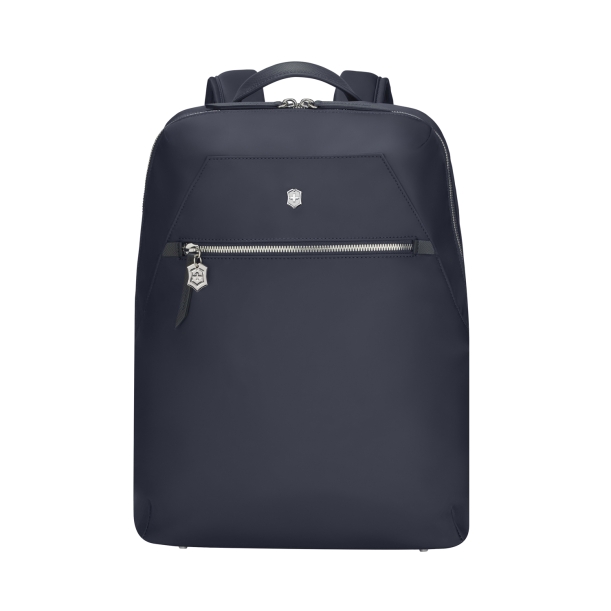 Рюкзак VICTORINOX Victoria Signature Compact Backpack, синий, нейлон/кожа, 30x16x38 см (Изображение 1)