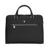 Портфель VICTORINOX Victoria Signature Briefcase, черный, нейлон/кожа, 42x13x30 см, 13 л (Изображение 1)