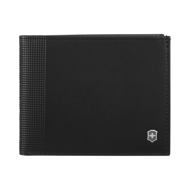 Портмоне VICTORINOX Altius Alox с защитой от сканирования RFID, чёрное, натуральная кожа, 9 x1x11 см (Изображение 1)