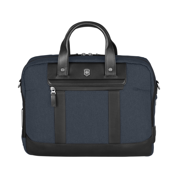 Портфель VICTORINOX Architecture Urban 2 Briefcase 15'', синий, полиэстер/кожа, 42x13x31 см, 16 л (Изображение 1)