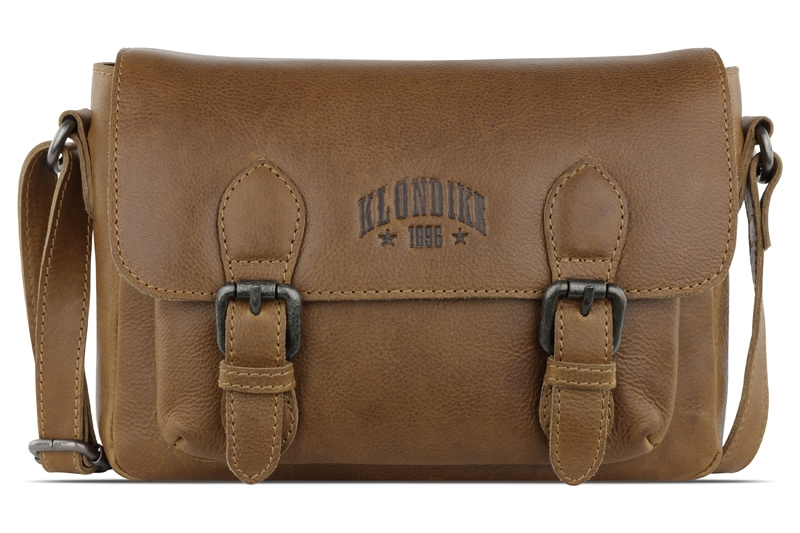 Сумка женская KLONDIKE GOLD «Amber», натуральная кожа в коньячном цвете, 27,5 х 19 х 10 см (Изображение 1)