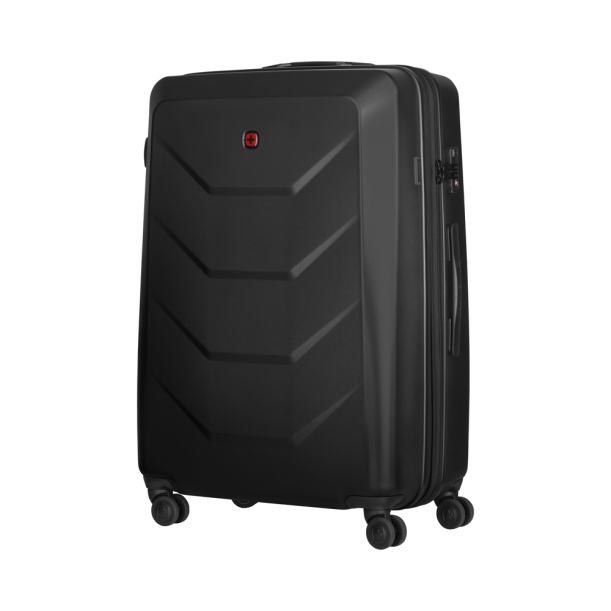Чемодан WENGER Prymo, чёрный, большой, 52х76х30 см, 93 л, ABS+PC (Изображение 1)