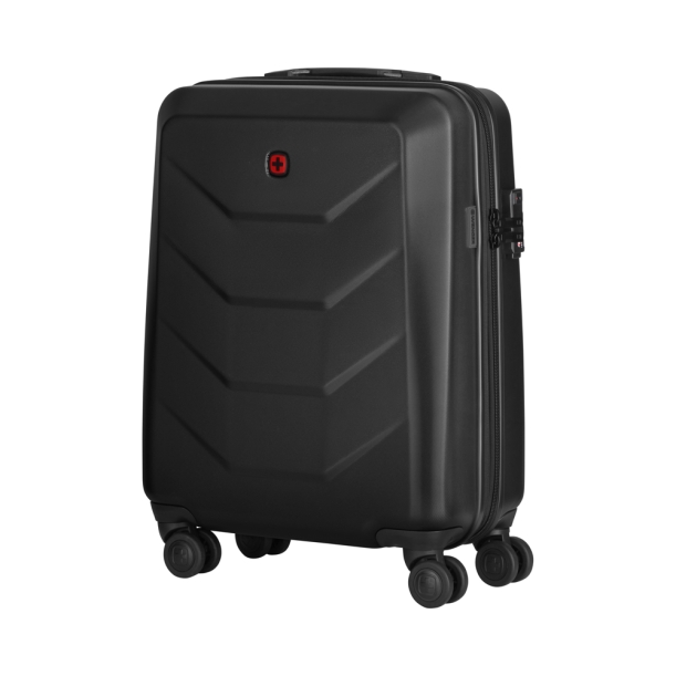 Чемодан WENGER Prymo, чёрный, малый, 40х55х20 см, 36 л, ABS+PC (Изображение 1)