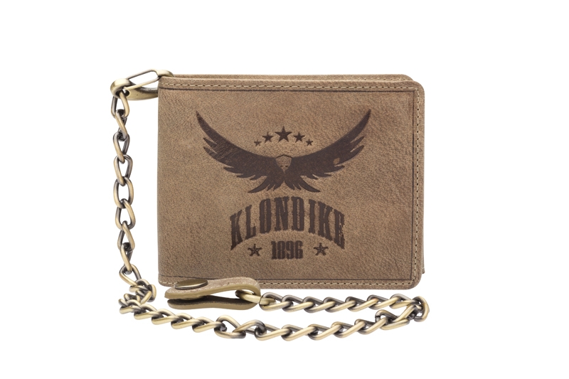 Бумажник KLONDIKE «Harry Eagle», натуральная кожа в коричневом цвете, 12,5 х 10 см (Изображение 1)