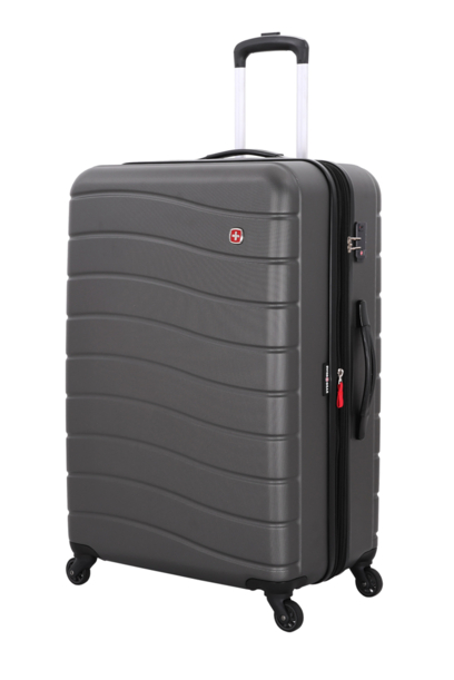 Чемодан SWISSGEAR ALVERSTONE, серый, AБC-пластик, 51,5 x 31 x 77 см, 96 л (Изображение 1)
