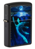 Зажигалка ZIPPO Lock Ness с покрытием Black Light, латунь/сталь, черная, матовая 38x13x57 мм (Изображение 1)
