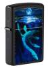 Зажигалка ZIPPO Lock Ness с покрытием Black Light, латунь/сталь, черная, матовая 38x13x57 мм (Изображение 1)