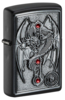 Зажигалка ZIPPO Winged Dragon Cross с покрытием Black Matte, латунь/сталь, чёрная, 38x13x57 мм (Изображение 1)