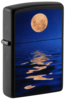 Зажигалка ZIPPO Moon Sunset с покрытием Black Light, латунь/сталь, чёрная, матовая, 38x13x57 мм (Изображение 1)