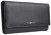 Кошелёк женский BUGATTI Lady Top, чёрный, натуральная воловья кожа, 20х2,5х10,5 см (Изображение 1)
