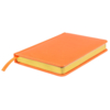 Ежедневник недатированный Joy, А5,  оранжевый, белый блок, золотой обрез (Изображение 1)