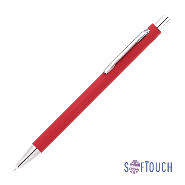 Ручка шариковая "Trade", покрытие soft touch (красный) (Изображение 1)
