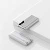Зарядное устройство "Connect" 10000 mAh со встроенными Type-C/Lightning кабелями (белый с серым) (Изображение 2)