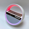 Bluetooth колонка "Smart Orb" 5Вт с беспроводным (15W) ЗУ, лампой, часами, FM радио (белый) (Изображение 1)