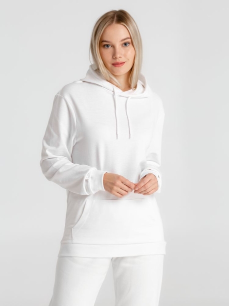 Толстовка с капюшоном унисекс Hoodie, белая, размер XL (Изображение 10)