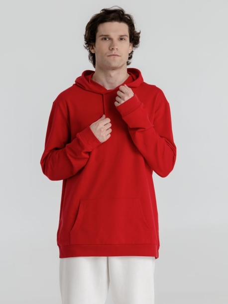 Толстовка с капюшоном унисекс Hoodie, красная, размер XS (Изображение 6)