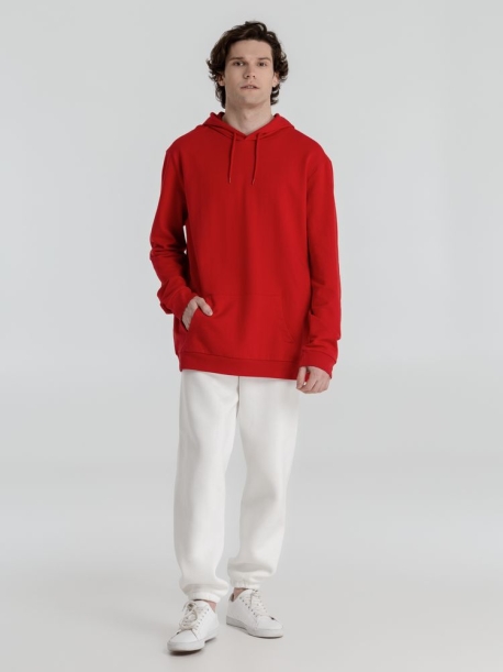 Толстовка с капюшоном унисекс Hoodie, красная, размер 3XL (Изображение 8)