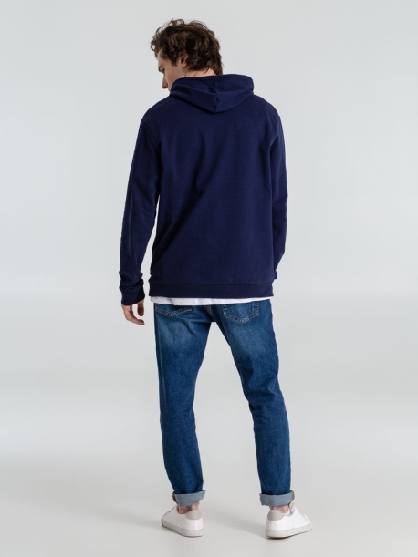 Толстовка с капюшоном унисекс Hoodie, темно-синяя, размер S (Изображение 15)