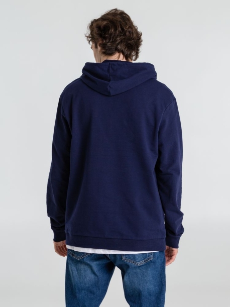 Толстовка с капюшоном унисекс Hoodie, темно-синяя, размер XL (Изображение 12)