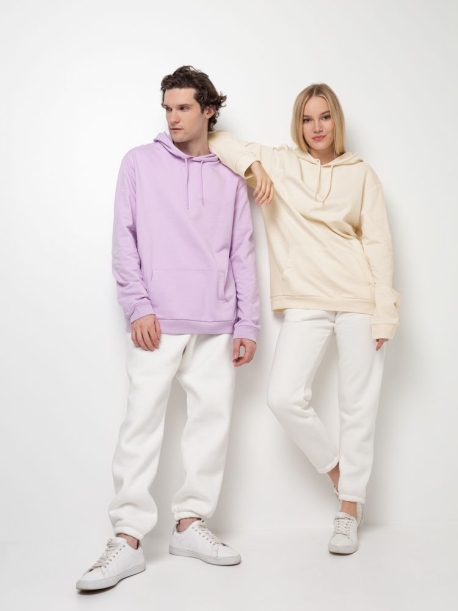 Толстовка с капюшоном унисекс Hoodie, светло-желтая, размер 3XL (Изображение 14)
