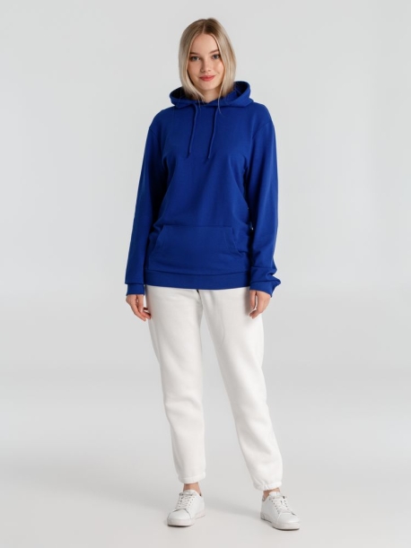 Толстовка с капюшоном унисекс Hoodie, ярко-синяя, размер XS (Изображение 8)