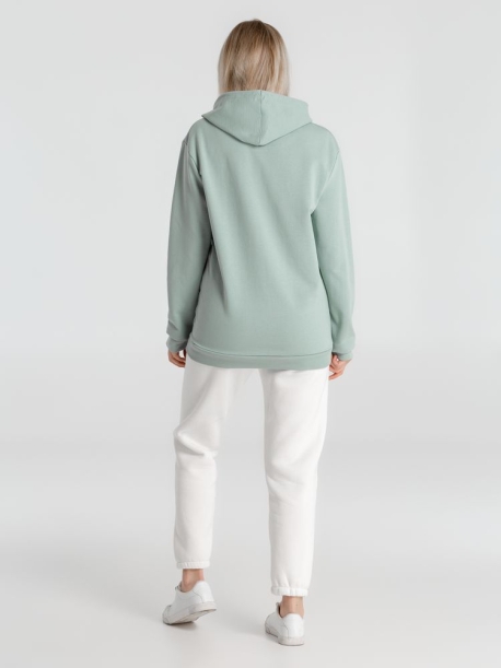Толстовка с капюшоном унисекс Hoodie, серо-зеленая, размер XS (Изображение 8)
