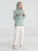 Толстовка с капюшоном унисекс Hoodie, серо-зеленая, размер S (Изображение 7)