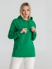 Толстовка с капюшоном унисекс Hoodie, зеленая, размер XS (Изображение 6)