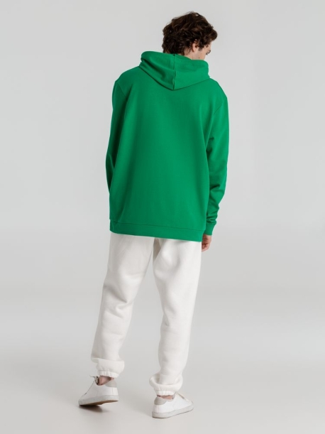 Толстовка с капюшоном унисекс Hoodie, зеленая, размер XS (Изображение 13)