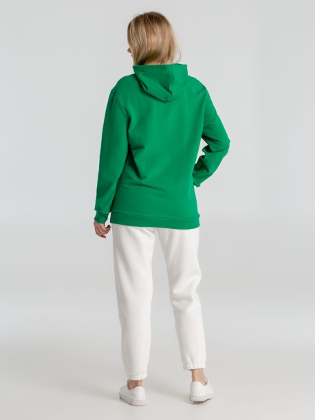 Толстовка с капюшоном унисекс Hoodie, зеленая, размер S (Изображение 8)