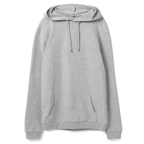 Толстовка с капюшоном унисекс Hoodie, серый меланж, размер S (Изображение 1)