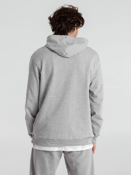Толстовка с капюшоном унисекс Hoodie, серый меланж, размер XXL (Изображение 7)