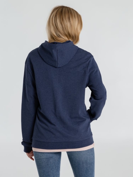Толстовка с капюшоном унисекс Hoodie, синий меланж, размер XS (Изображение 7)