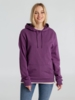 Толстовка с капюшоном унисекс Hoodie, фиолетовый меланж, размер XS (Изображение 6)