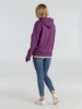 Толстовка с капюшоном унисекс Hoodie, фиолетовый меланж, размер XS (Изображение 10)