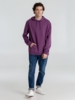 Толстовка с капюшоном унисекс Hoodie, фиолетовый меланж, размер XS (Изображение 13)