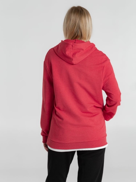 Толстовка с капюшоном унисекс Hoodie, красный меланж, размер XL (Изображение 12)