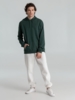 Толстовка с капюшоном унисекс Hoodie, темно-зеленый меланж, размер XS (Изображение 11)
